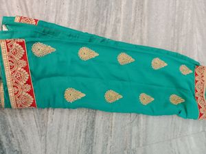 Teal Green Saree.not Used Brand New One