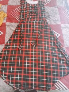 Plaid Sleeveless Dress