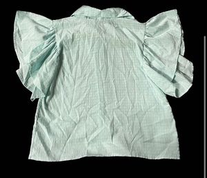 Sky Blue Top With Buttons