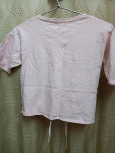 Printed Cropped T Shirt For Girls