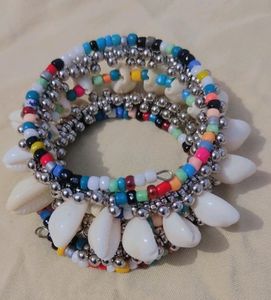 Hand Made Shell Multi Colour Bangles