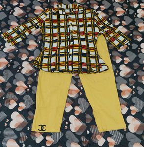 Plaid Shirt &amp; Mustard Pants