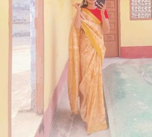 Elegant Yellow Saree