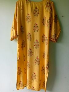 Sale Price Slashed..Yellow Cotton Kurta Combo
