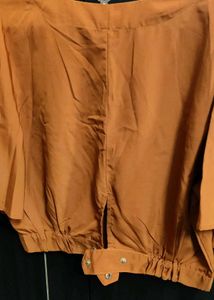 Tokyo Talkies Brown Crop Top