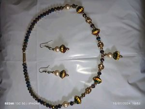Combo Offer Beaded Necklace &amp; Earring Set