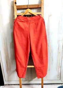 Coral Colour Cotton Paint Waist Size-28