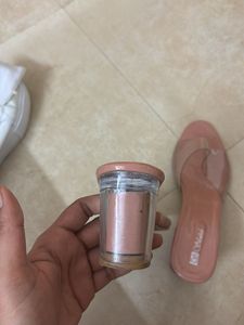 Clear Strap Pink Slides