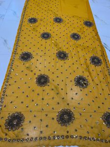 Georgette Saree With Heavy Handwork