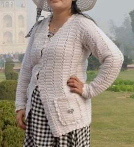 Handmade woolen cardigan