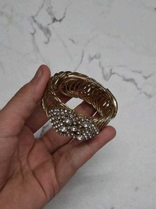 Gold Rhinestone Bangle