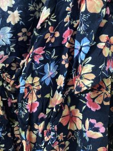 Woman’s Navy Blue Floral Top