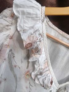 Floral Print Ruffle Dress