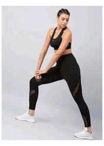 Mesh Panel gym pants