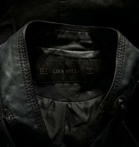 Lika rulla vintage Black Leather Biker Jacket