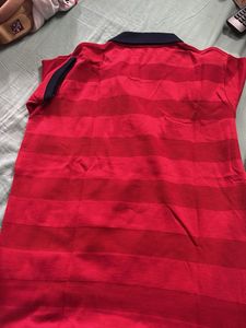 Striped Red Polo Shirt