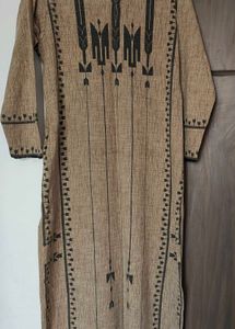 Elegant Brown Printed Kurta