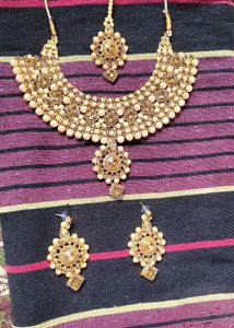 Pearl &amp; Stone Jewelry Set