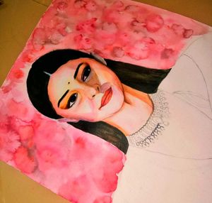 Ananya Pandey Watercolor Painting