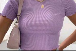 LAVENDER CROP TOP