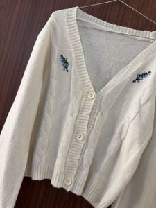 Floral Embroidered Cardigan