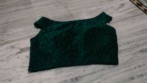 Ready To Wear Saree With Velvet Blouse