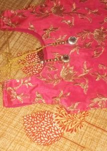 Pink Embroidered Gown