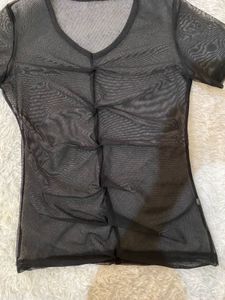 Black Mesh Top