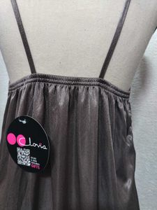 Silky Satin Lace Lingerie Nightgown