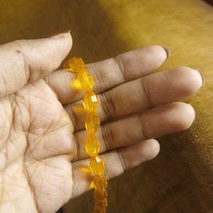 Beaded Necklace Combo Set of 3 Amber, Green, Clear