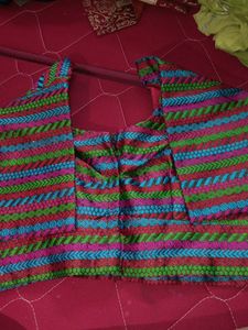 Colorful Embroidered Blouse