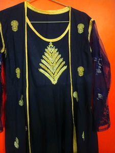 Navy Blue Kurta