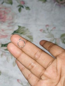 LIGHT BLUE STONE NOSE RING - HIGH QUALITY pierced
