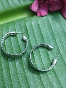 Silver Hoop Earrings