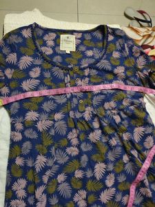 Beacan Cove Blue Green Palm Print Mini Dress