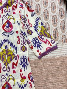 Multi Colored Cotton Co-ord Set