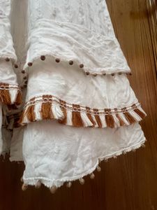 Off White Cotton Jumpsuit
