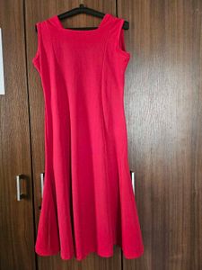 Sleeveless Red Onesie Dress