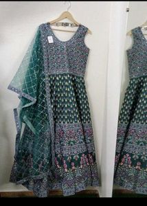 SILK WEDDING GOWN WITH DUPATTA