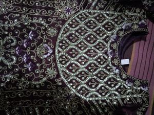 Gorgeous purple Embroidered Outfit