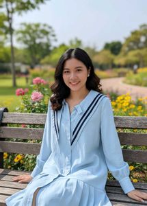 Korean Sailor Collar Dress 🩵💤