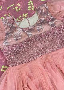 Beautiful 3 Layered Party Gown With Matchin Dupata