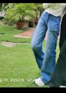 Wide Leg Denim Jeans