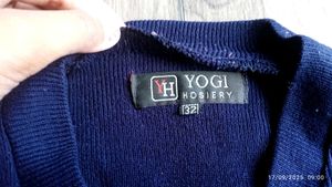 Boys Navy Blue V-Neck Sweater
