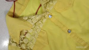Yellow Lace Top