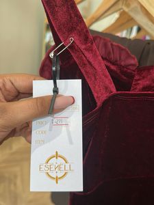 XS Burgundy Velvet Mini Dress