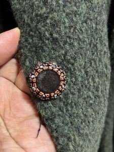 Green Wool Blend Coat