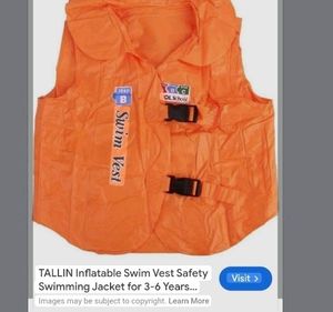 Price Drop Kids Swimming Jacket.  3 To 6 Years