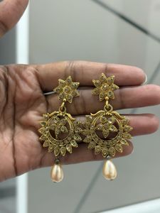 Elegant Gold-tone Drop Earrings