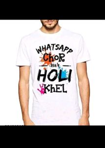 Holi Printed T-shirt Men&amp; Women